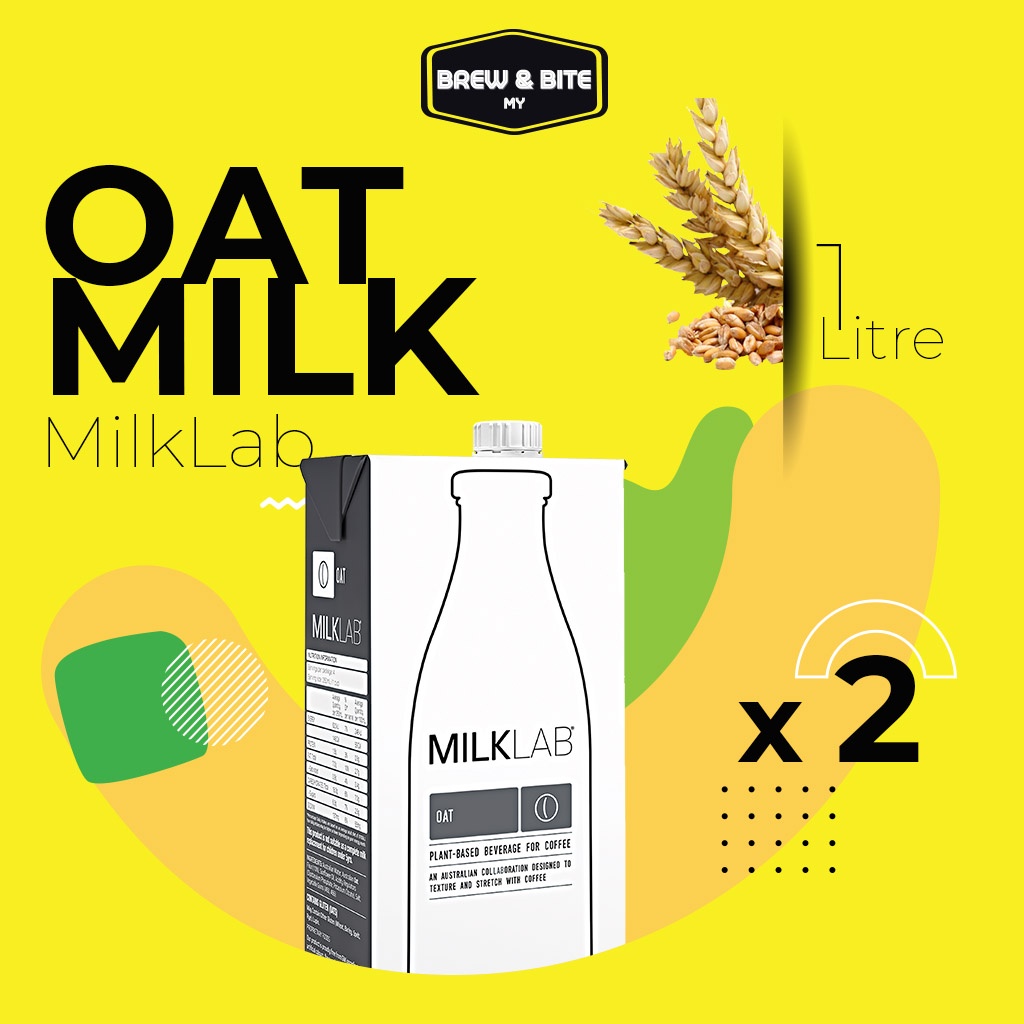 OAT MILK MILKLAB 1L (TWIN PACKS) PLANT BASED MILK, VEGAN, BARISTA COFFEE, HALAL MADE IN