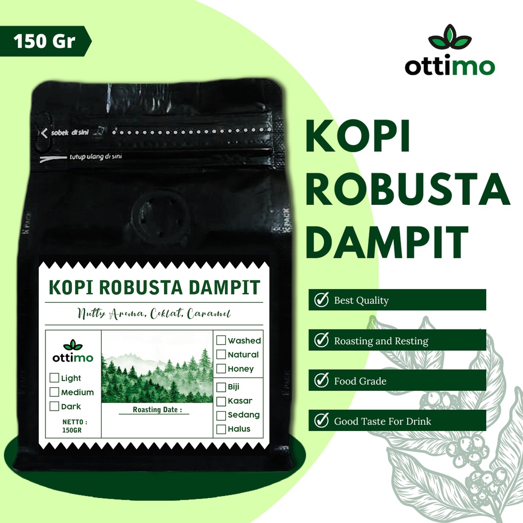Ottimo Coffee 150gr Coffee/ Ground Coffee/ Black Coffee/ Robusta Coffee ...