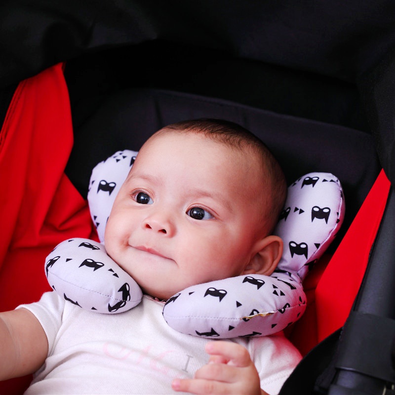 COTTON BLEND U Shape Baby Neck Pillow Baby Stroller Sleep Pillow Flight Pillow Travel Pillow Headrest Bantal Leher Bayi Shopee Malaysia