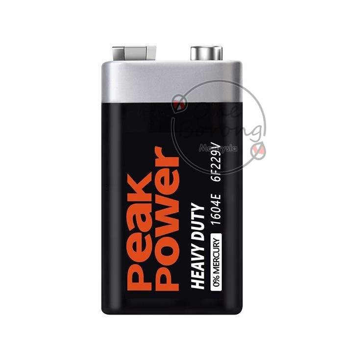 9V Battery Peak Power Extra Heavy Duty Battery Shopee Malaysia