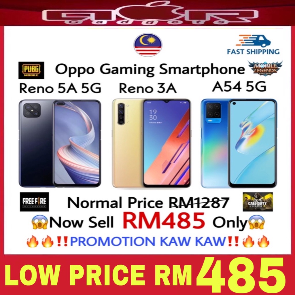 🔥🔥Oppo Reno 5A 5G(6+128GB)/Reno 3A(6+128GB)/A54 5G(4+64GB