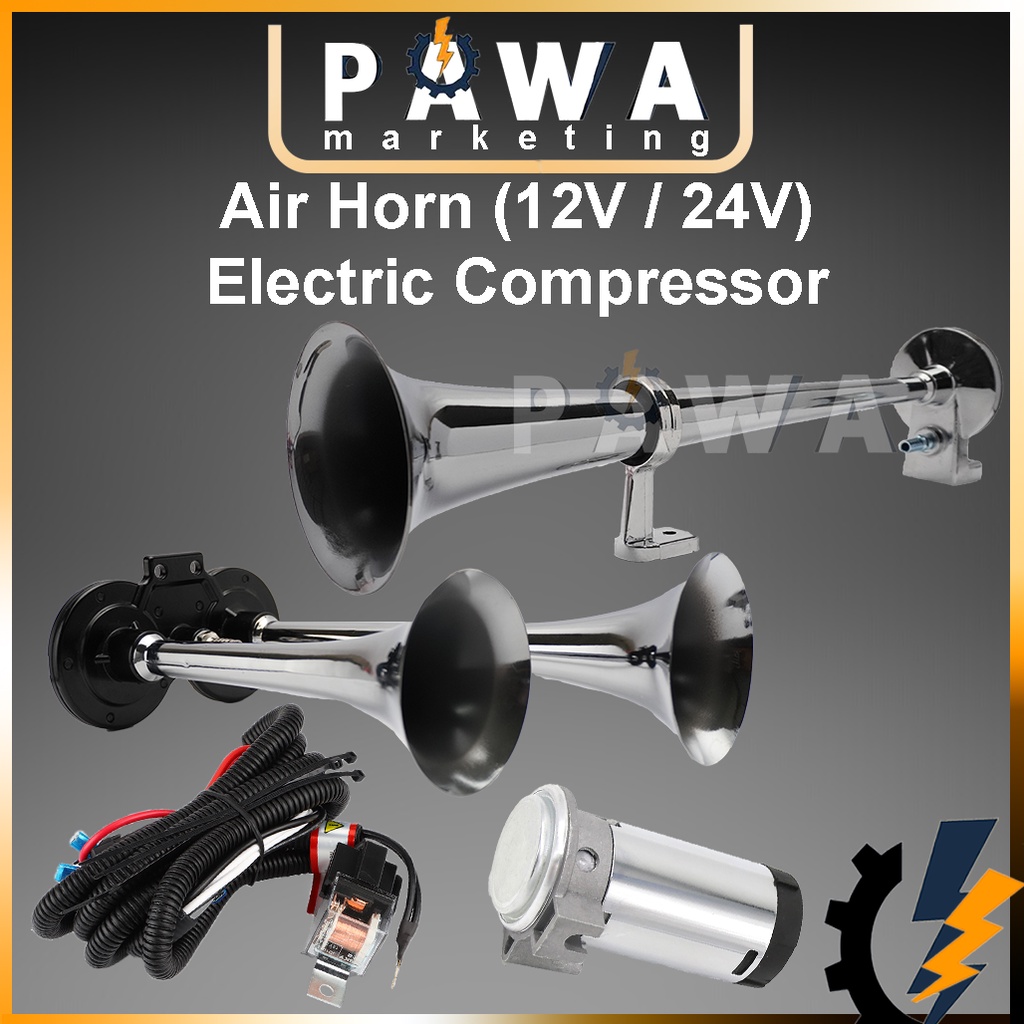 Votec 100% Authentic Air Horn Single Dual Trumpet Compressor Super Loud ...