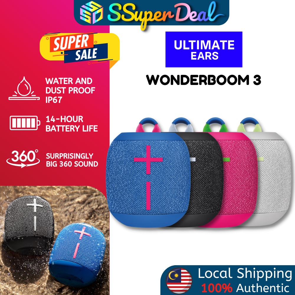 Ultimate Ears UE Wonderboom 3 Portable Bluetooth Speaker Shopee Malaysia