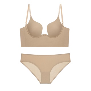 OJi®U-shaped backless bra invisible beauty back bra/Plus Size  Nubra/U型美背漏背低胸内衣