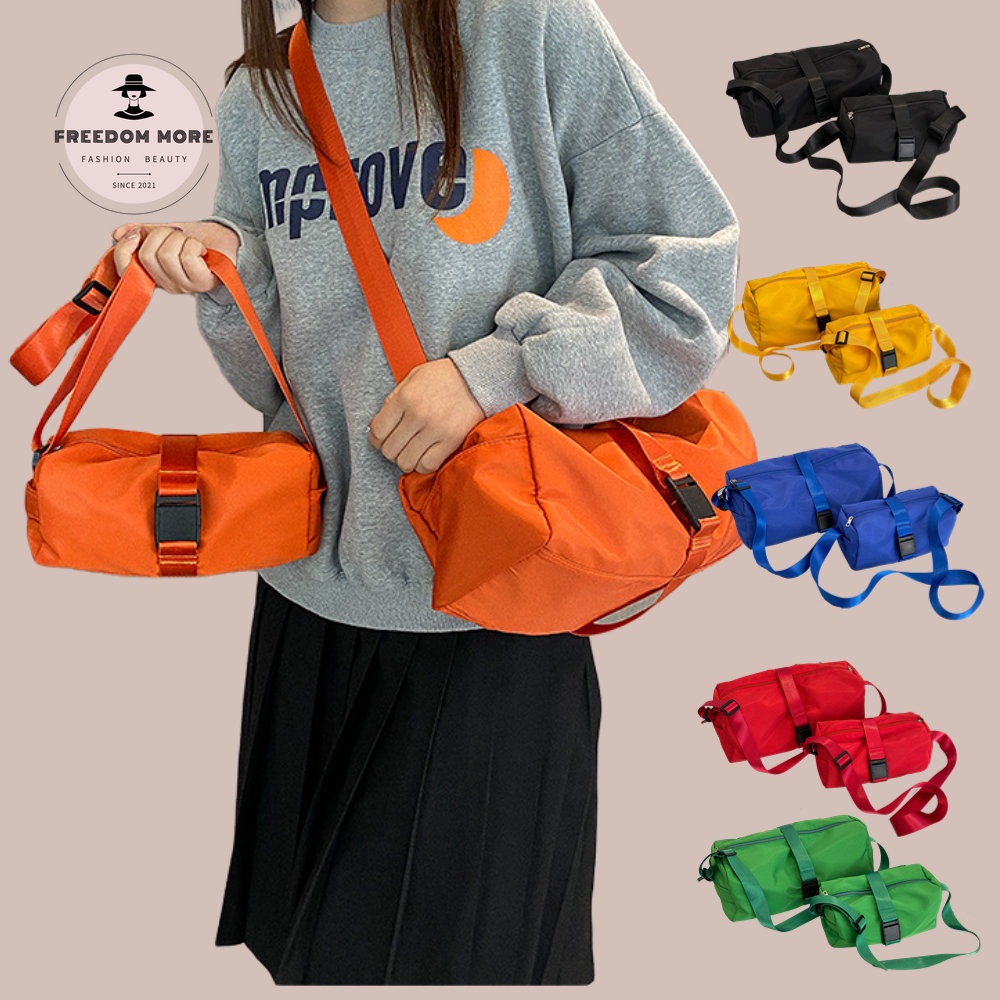 FREEDOM MORE Fashionable Sports Messenger Bag, Candy Color, Water