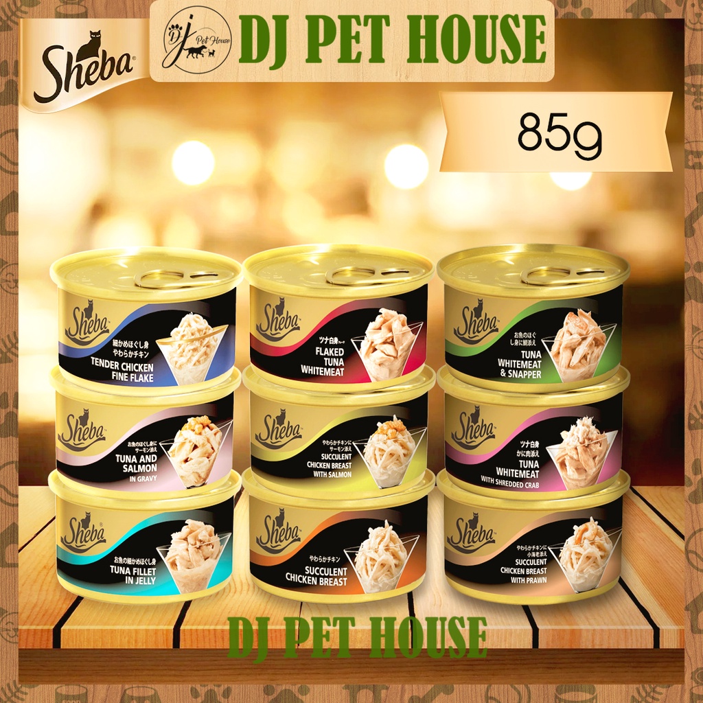 Sheba Cat Canned 85G (10 Flavour To Choose) Cat Wet Food/Makanan Tin