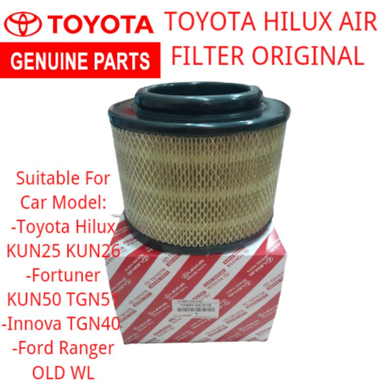 Original Toyota Engine Air Filter Hilux Kun 25 Kun26 Shopee Malaysia