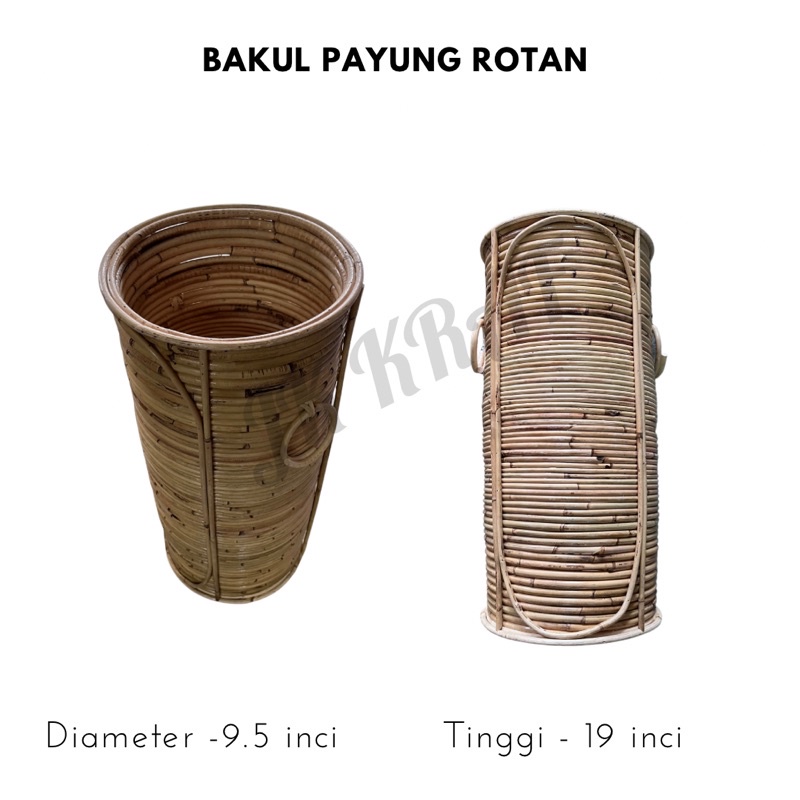Bakul Payung Rotan / Bakul Payung / Umbrella Stand / Rattan Items ...