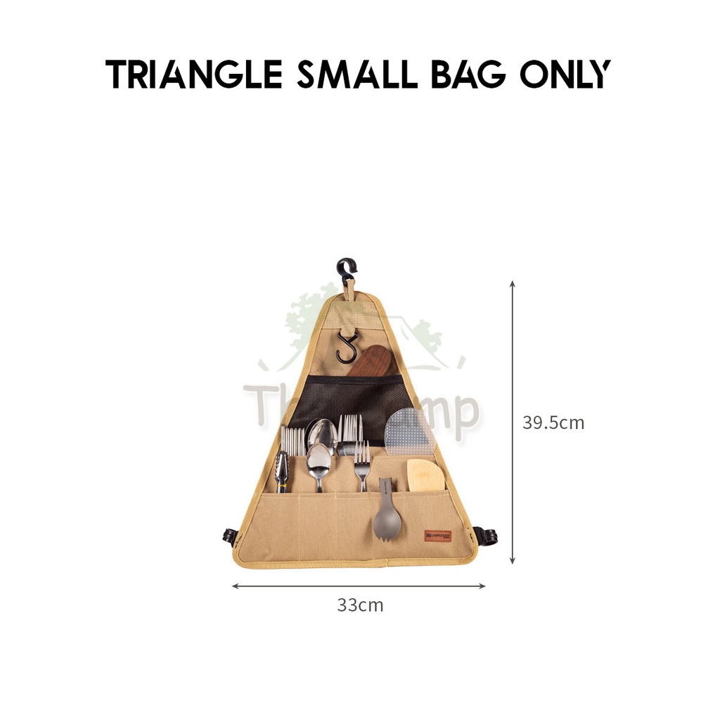 Outdoor Triangle Hanging Rack Aluminum Mesh Camping Hanger Cookware ...