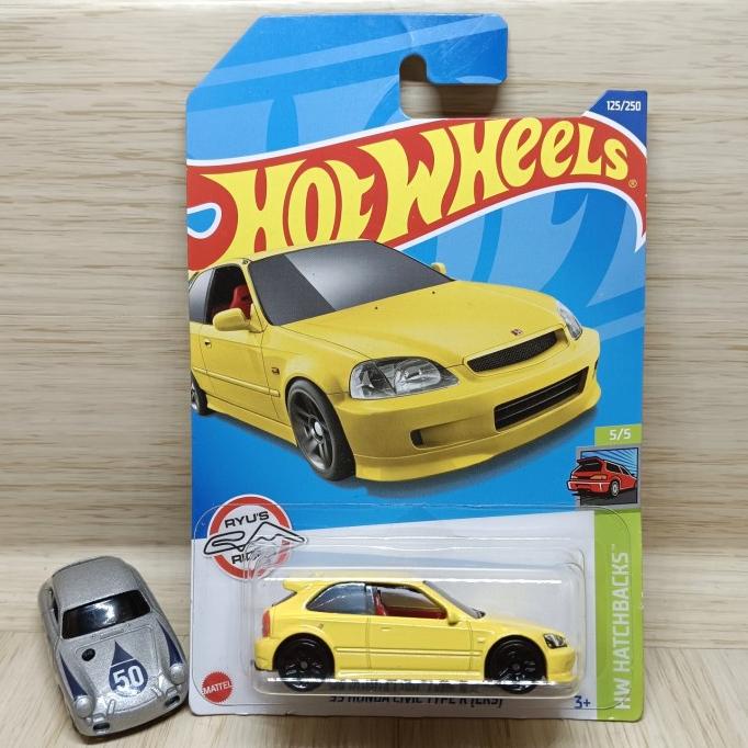 Hotwheels/hw/hot WHEELS 99 HONDA CIVIC TYPE R EK9 Yellow NON Shopee
