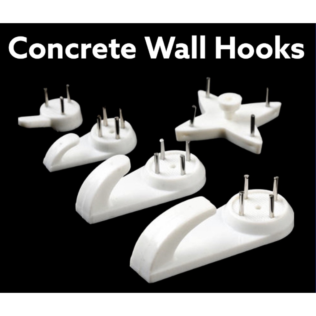NonMark Hook Concrete Hanging Hooks Invisible Nail Wall Hooks Paku