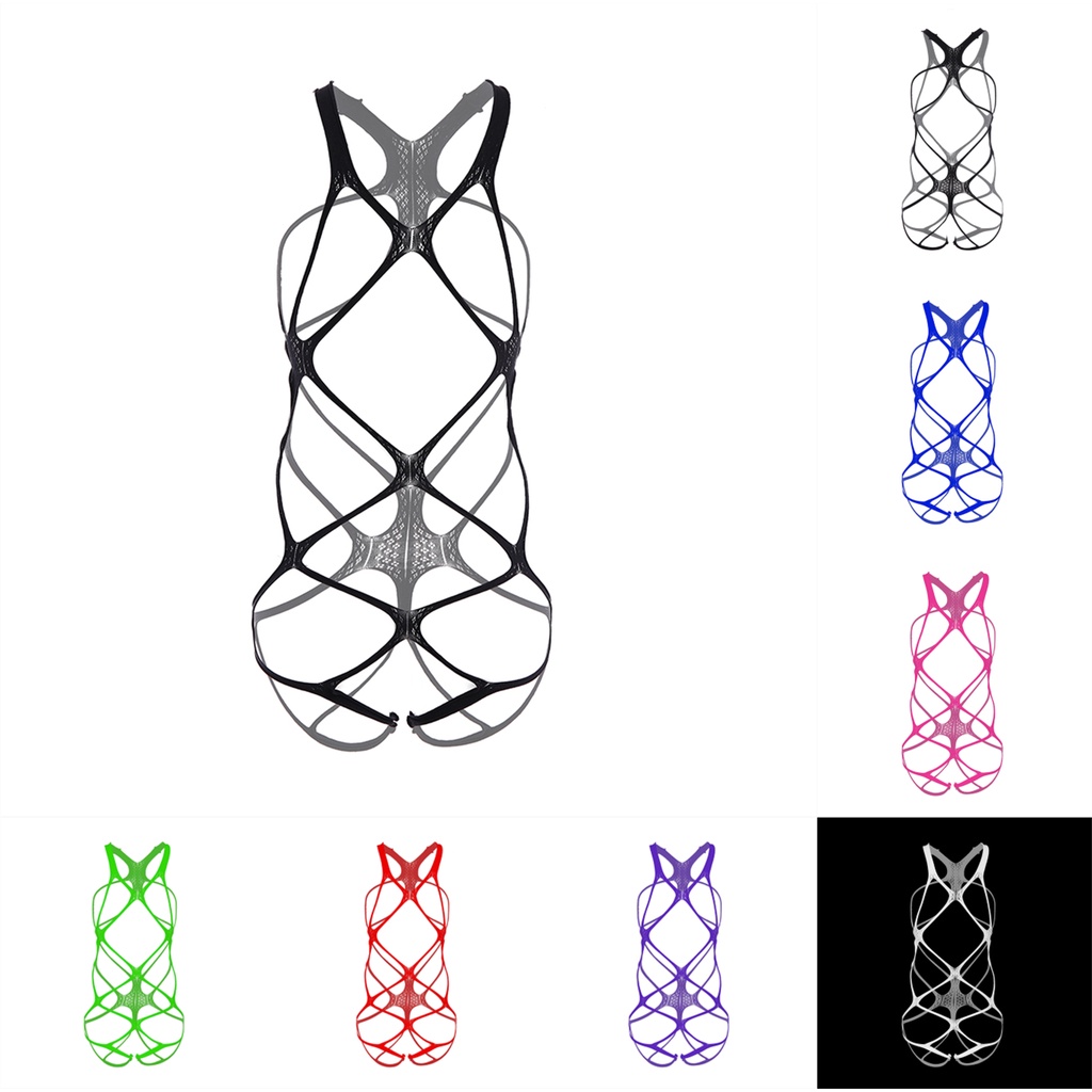 [lovenature] Adult Lingerie Fishnet Body Stockings Bodysuit Women'S ...