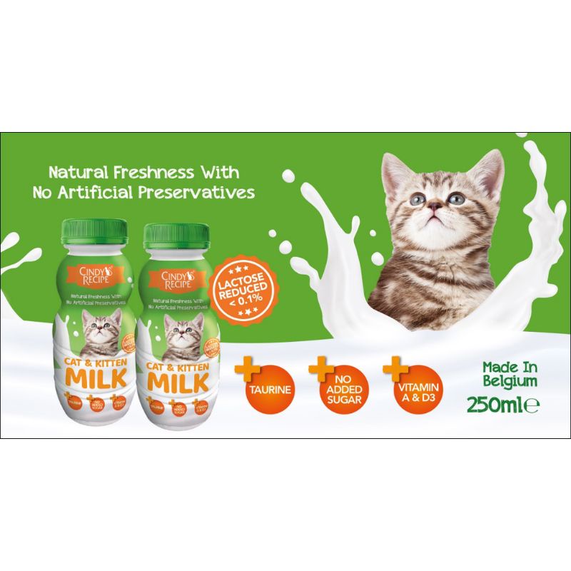 Cindy Recipe Cat/Kitten Milk Lactose Free / Cindy's Recipe Susu Kucing