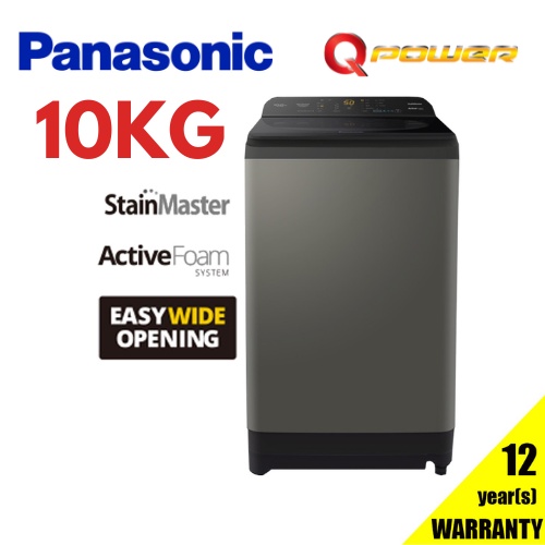 PANASONIC 10KG TOP LOAD WASHER WITH StainMaster & ActiveFoam System NA