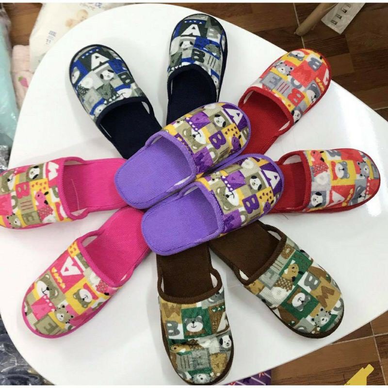 Children's indoor fur slippers - slippers length 20cm (Many Models ...