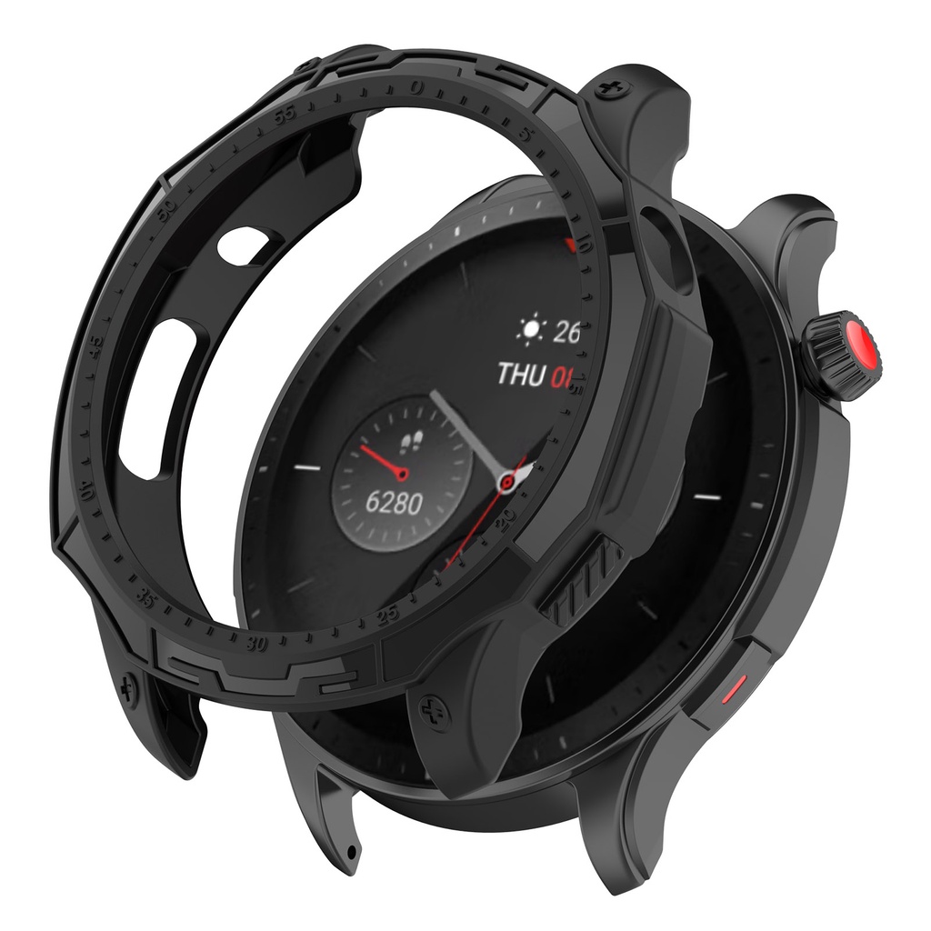 For Amazfit GTR 4 armor case bumper frame TPU soft 2022 smart watch ...
