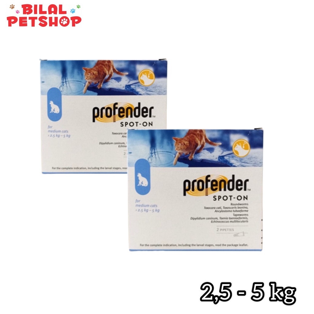 Profender Medicine Drops Worms Per Tube Cat 2.5 5kg (Safe For