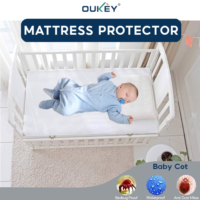 Waterproof Baby Crib sheets Cot Mattress Protector 60 120 For Baby Toddler Bed Mattress Pad Cover Crib Sheets Shopee Malaysia