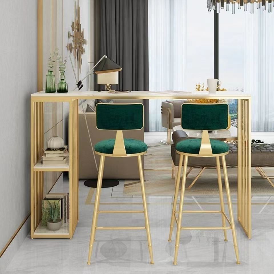 Rock slab bar table family living room marble luxury small partition ...