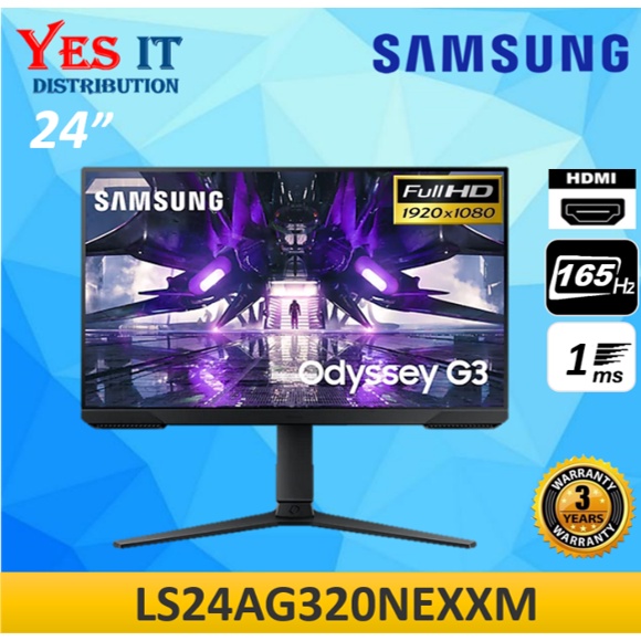 MONITOR GAMING SAMSUNG ODYSSEY G3, 24 VA, FHD, 165Hz, 1ms