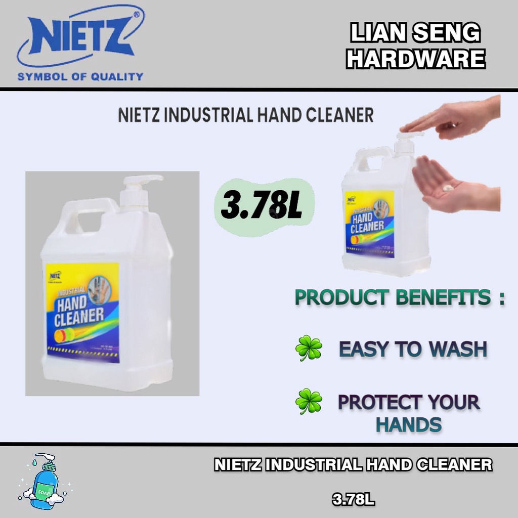 NIETZ INDUSTRIAL HAND CLEANER ~ 3.78L | Shopee Malaysia