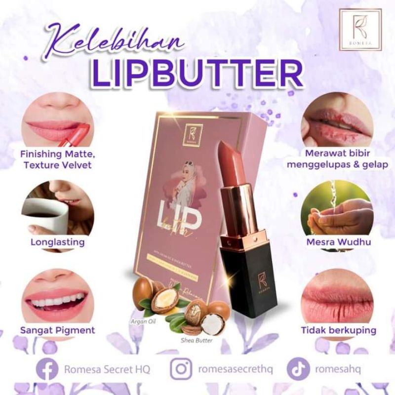 🔥HOT ITEM🔥 LIP BUTTER ROMESA ORIGINAL HQ 💯 | Shopee Malaysia