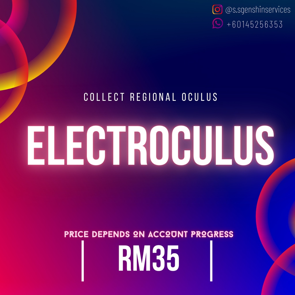 GENSHIN IMPACT ELECTROCULUS INAZUMA OCULUS COLLECT SERVICE Shopee Malaysia