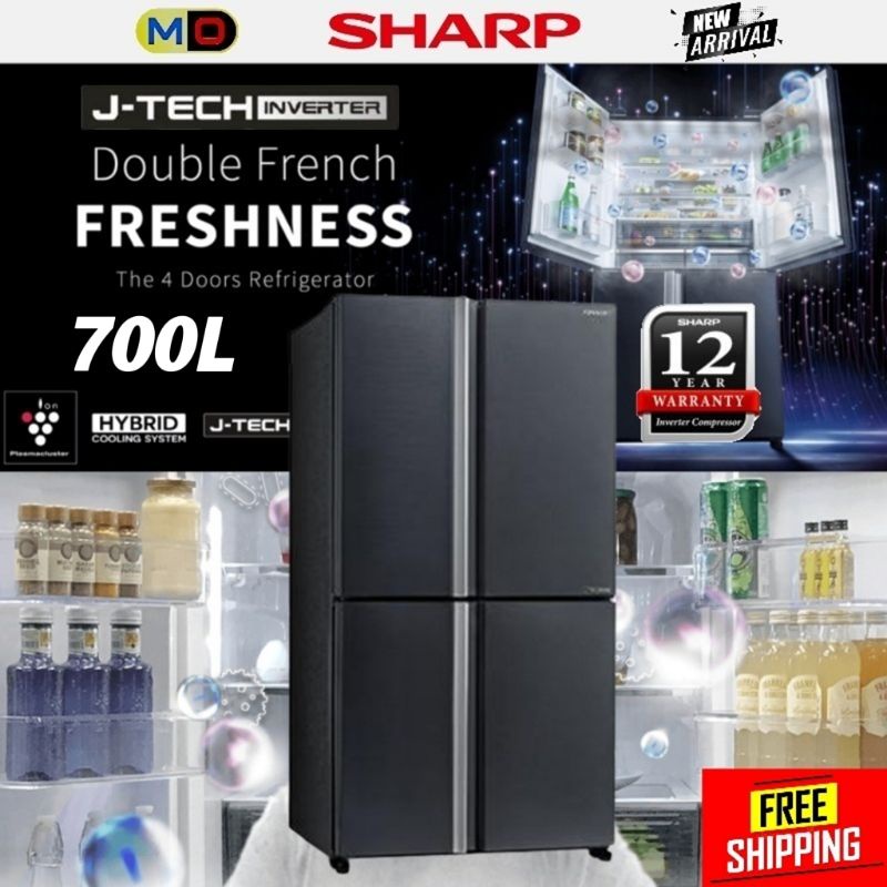 (FREE SHIPPING) SHARP 4 Door J-Tech Inverter Technology 700L Avance ...