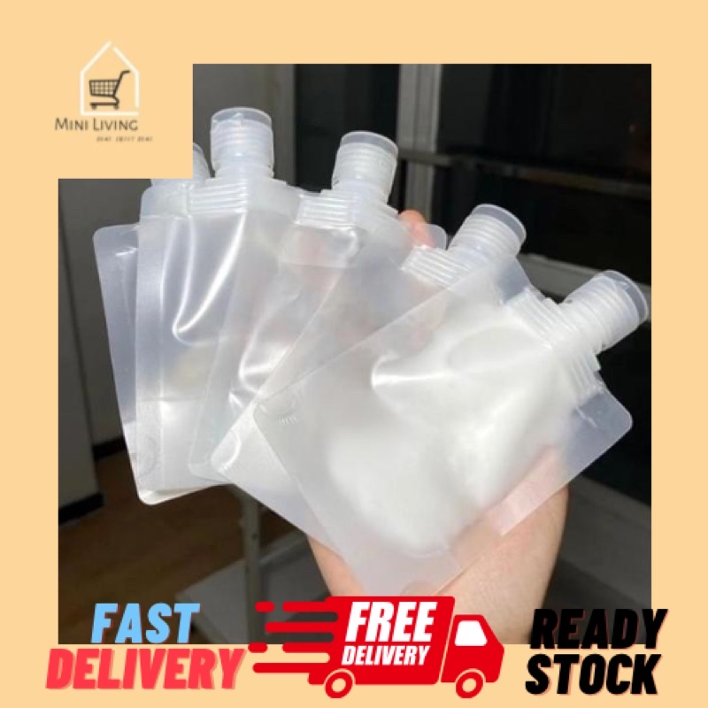 🔥Ready Stock 🔥 Travel Size Refillable Shampoo Pouch, Leakproof Liquid ...