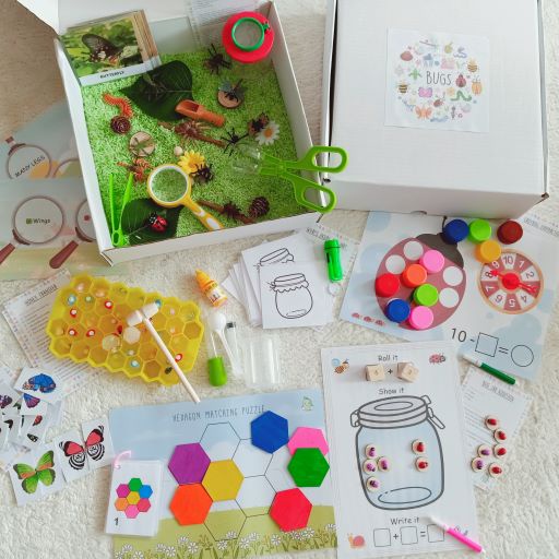Sensory Bin Bug Play Box Kids Early Learning Education Toys 昆虫感官盆 ...