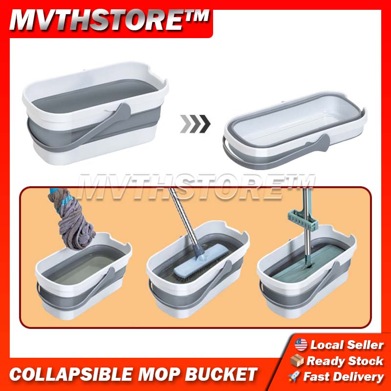 Collapsible Mop Bucket for All Type Of Cleaning Mop, Big Foldable Large