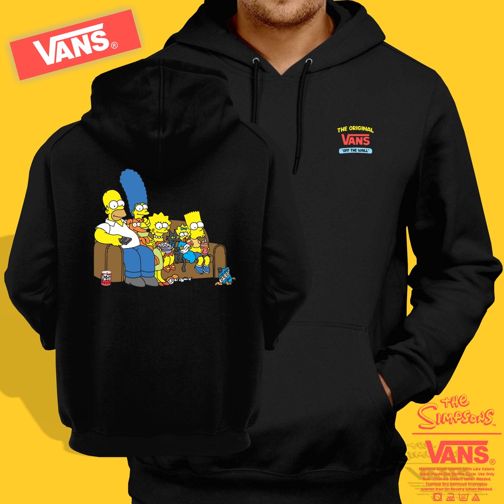 Hoodie Vans X The Simpsons Black Edition Super Premium Shopee Malaysia