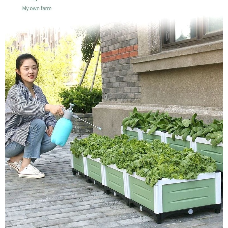 Gardening Vegetable Planting Box Planter Compost Box Basin Balcony ...