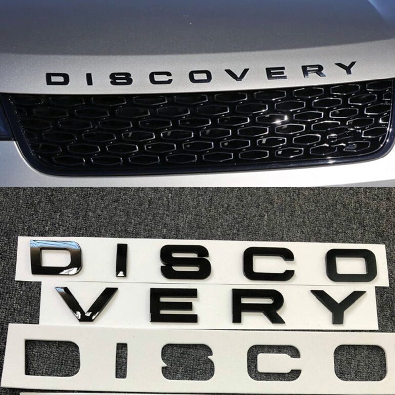 Glossy Black Gold Grey Silver Letters Emblem Badge Car Hood Rear Trunk ...