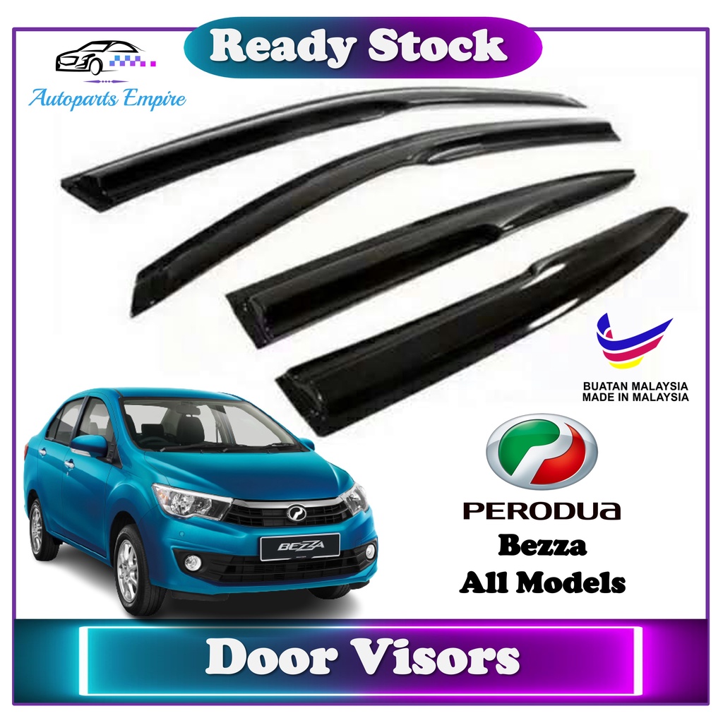 Perodua Bezza 】 Door Visors - Window Visor / Injection Air Press ( 2016 ...