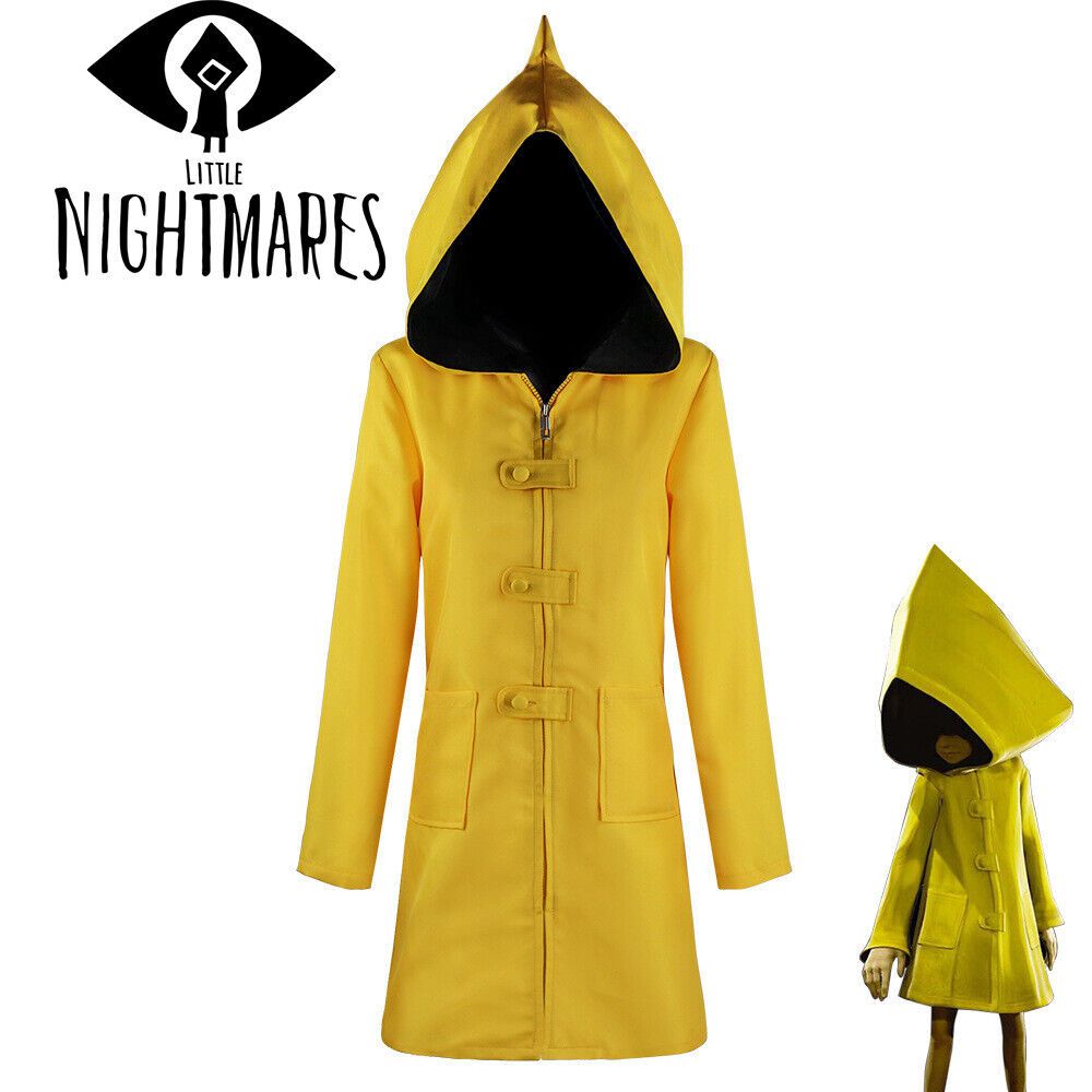Kids Adult Little Nightmares 2 Six Cosplay Costume Hooded Raincoat ...