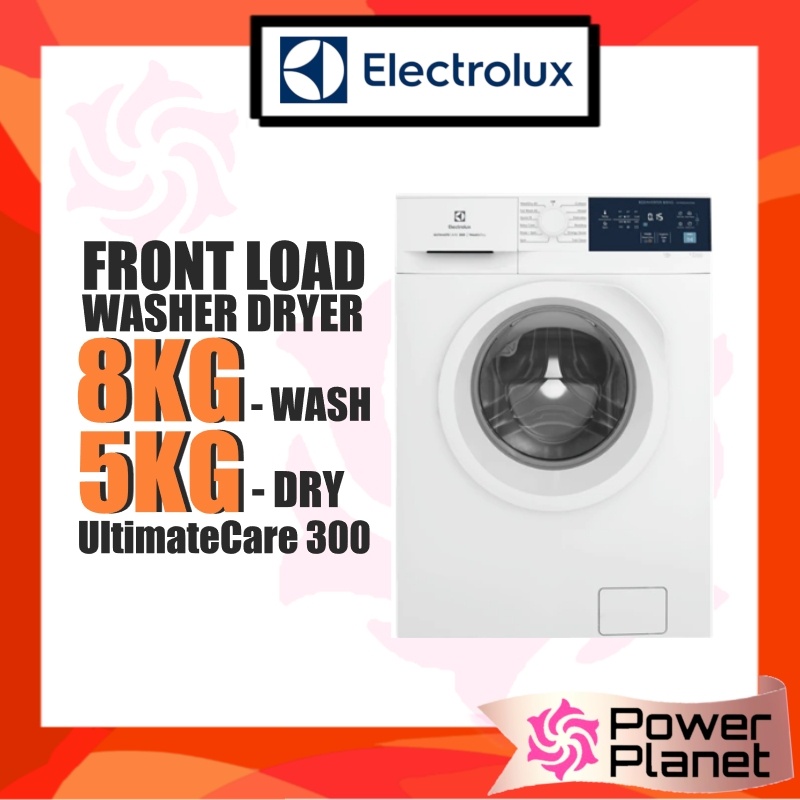 Electrolux 8kg/5kg Ultimate Care 300 Inverter washer dryer EWW8024D3WB ...