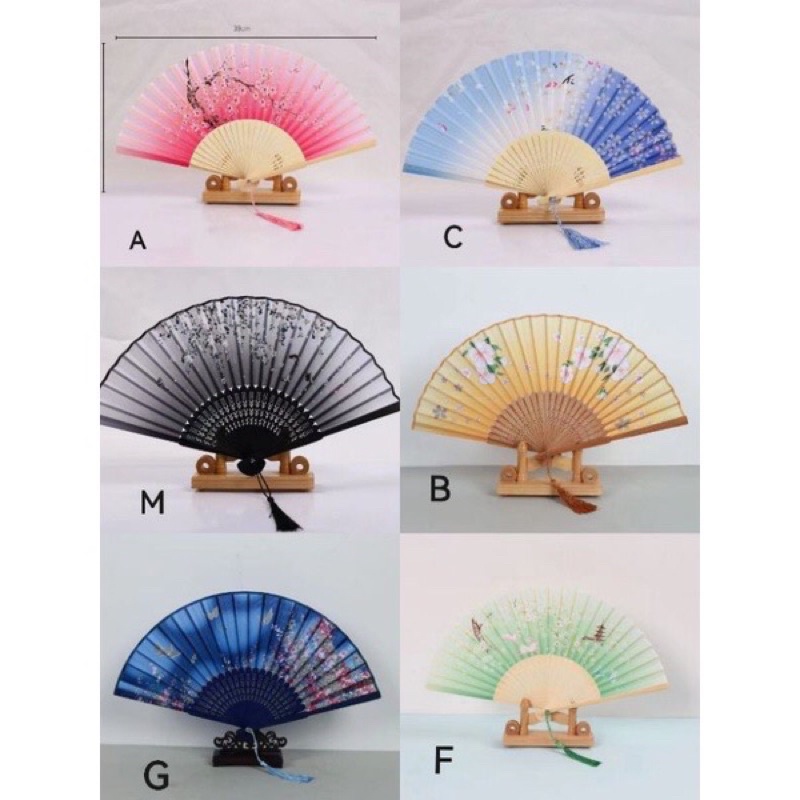 Fan Chinese Bamboo Folding Hand Held Flower Fan Chinese复古扇子中国古风扇子 ...