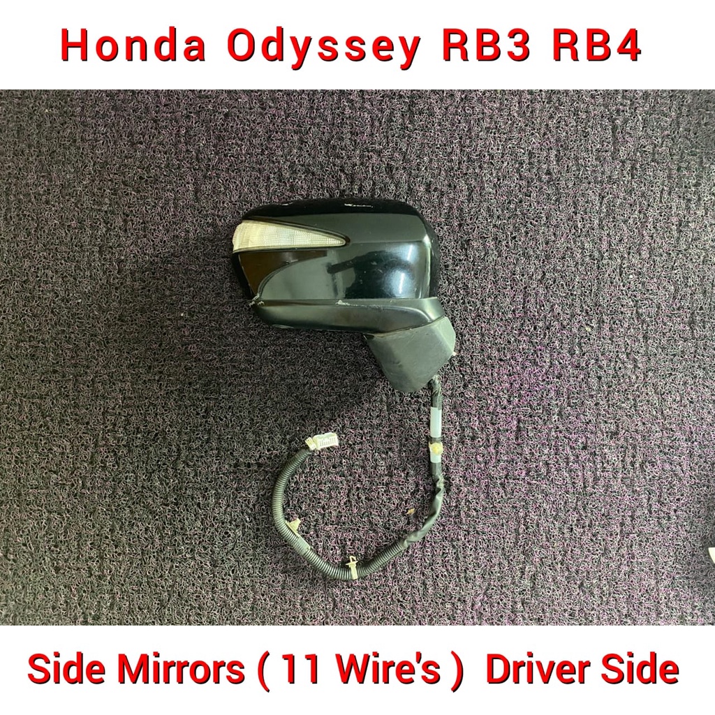 Honda Odyssey RB3 RB4 Auto Flip Side Mirror WIth Camera Set ( 11 Wires ) / Door Side Mirrors
