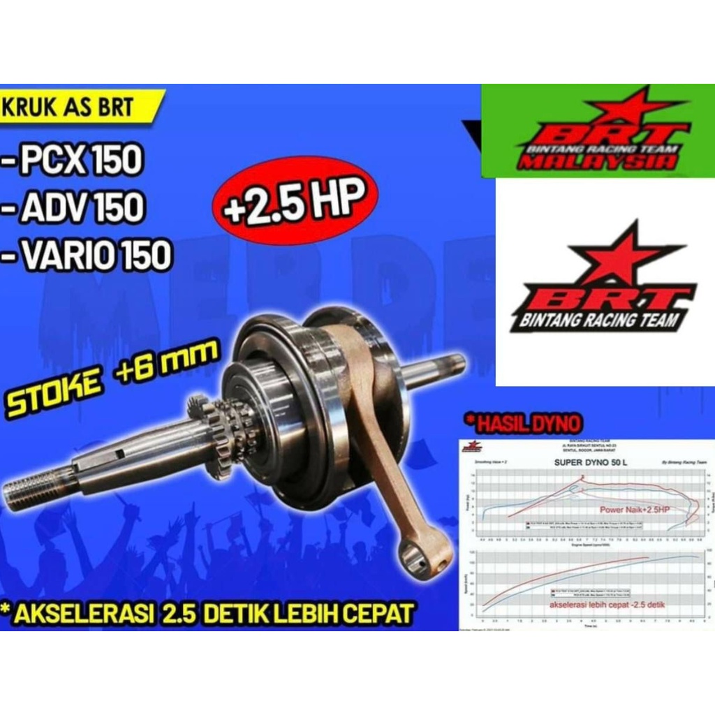 HONDA ADV150 VARIO150 PCX150 ADV PCX VARIO BRT RACING CRANKSHAFT ASSY ...