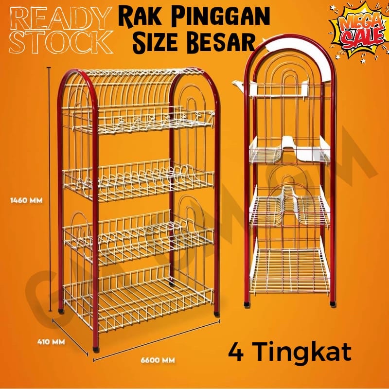 {1 Order / 1 Pcs } Multipurpose Rack Big Size Kitchen Rack Rak