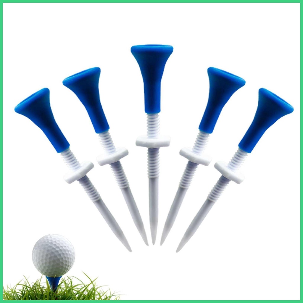 Unbreakable Golf Tees Adjustable 85mm Long Golf Tees Soft Rubber Golf