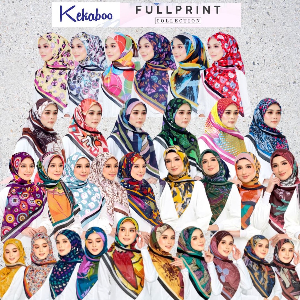 TUDUNG BAWAL KEKABOO COTTON FULL PRINT FUNKY | Shopee Malaysia