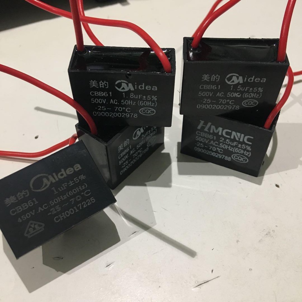 CBB61 450V Senju 2.5, 2.0uf for Panasonic KDK Deka Alpha Fan Capacitor