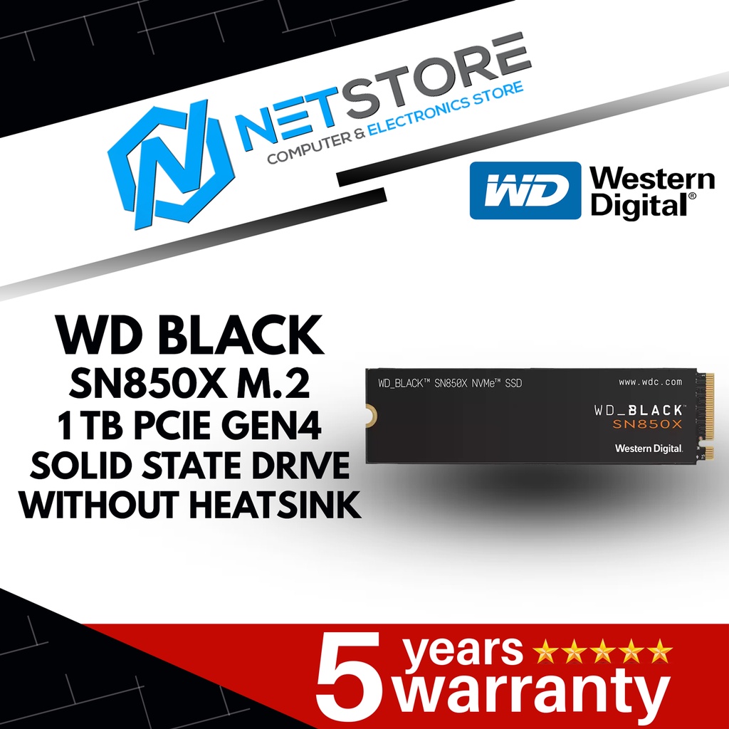 Western Digital WDS100T2X0E WD_BLACK SN850X NVMeシリーズ 1TB