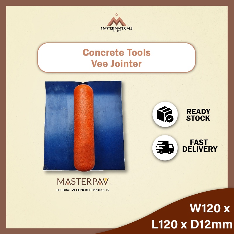 MASTERPAV Vee Jointer Concrete Tool 302 (170 X 150 X 12MM) Shopee