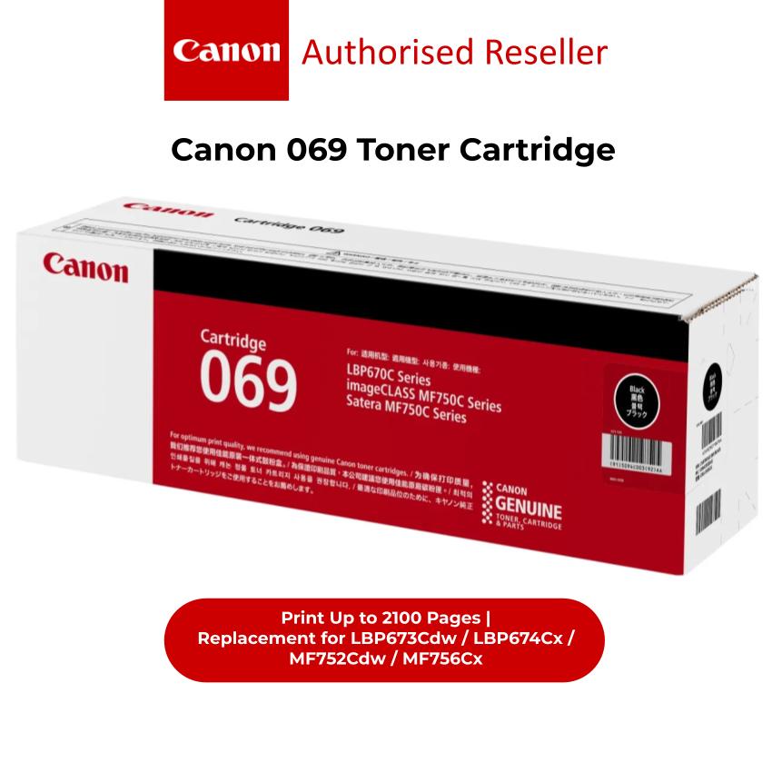 Canon Toner Cartridge 069 069h Black Cyan Magenta Yellow Shopee Malaysia 