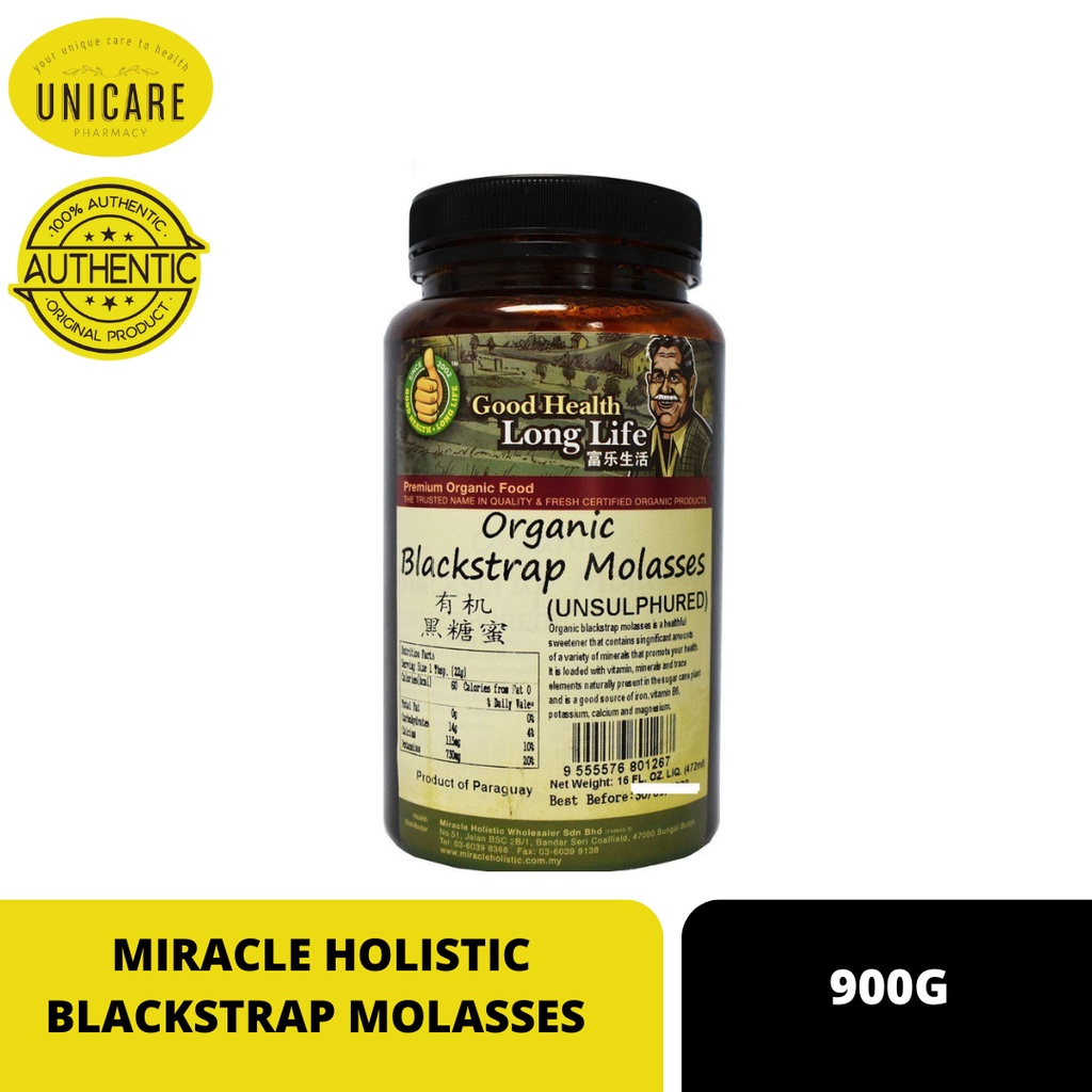 [GOOD HEALTH LONG LIFE] MIRACLE HOLISTIC ORGANIC BLACKSTRAP MOLASSES