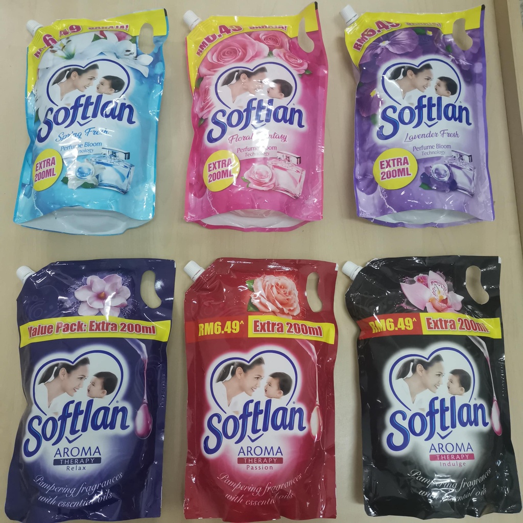SOFTLAN FABRIC SOFTENER Anti Wrinkles Refill Pack 1.5L / 1.6L (Extra