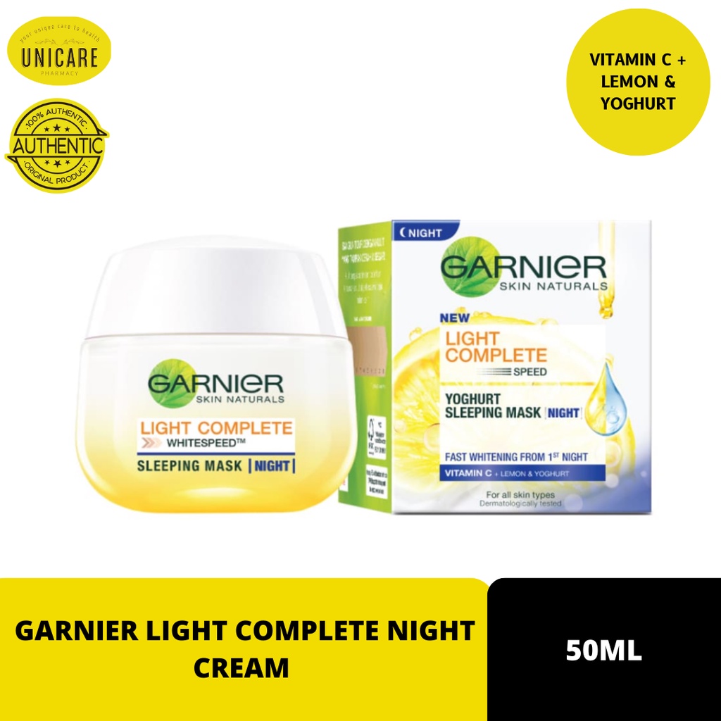 GARNIER LIGHT COMPLETE NIGHT CREAM 50ML Shopee Malaysia